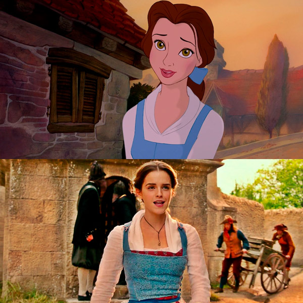princesas de Disney versus acción en vivo