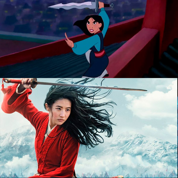 princesas de Disney versus acción en vivo