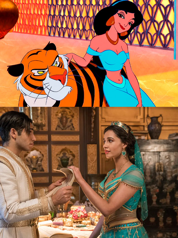 princesas de Disney versus acción en vivo