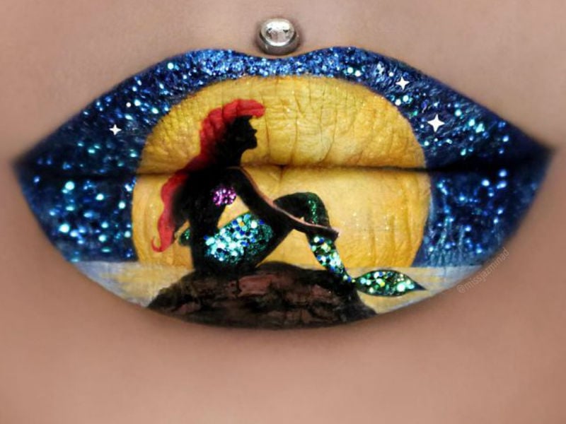 Maquillaje-pintor-uses-its-lips-a-canvas-miniature-mannature-mannat -02