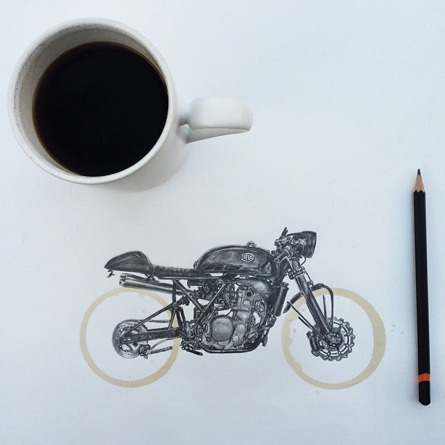 Increíbles fotos de manchas de café Carter Asmann 20: