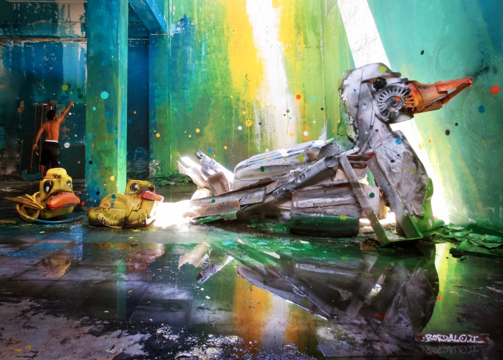 La basura tiene una segunda vida como el lujo 3d Animal Street Art 14