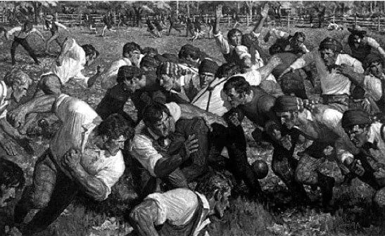 Primer juego de fútbol de Acción de Gracias | 10 hechos de Acción de Gracias que te pondrás al día | Bayas cerebrales