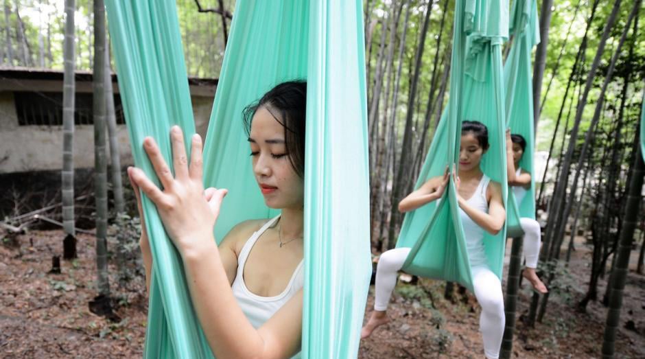 Bosque de bambú de yoga antigravedad (OMG) 9
