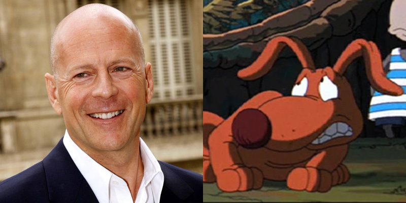 Bruce Willis - Spike the Rugrats en la película | 21 personas famosas que expresaron tus personajes de dibujos animados favoritos | Bayas cerebrales