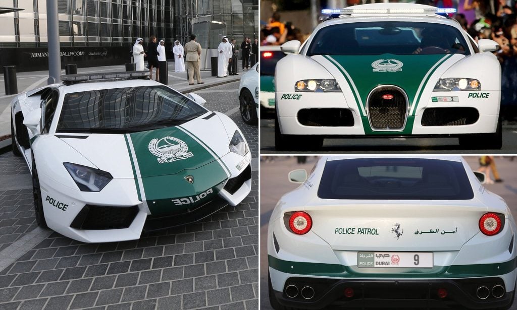 Bugatti Veyron | 7 Vehículos policiales extraños mundiales | Bayas cerebrales