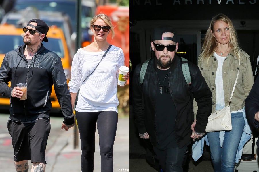 Cameron Díaz y Benji Madden | 10 parejas famosas con la diferencia de la mayor altura | Cerebro