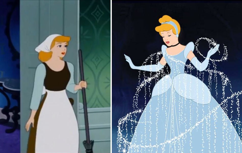 Cenicienta | Las mejores transformaciones de pato feo en las películas | Bayas cerebrales