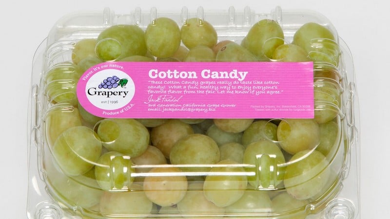 Uvas de algodón con dulces | Innovaciones alimentarias con excelente bociento | Bayas cerebrales