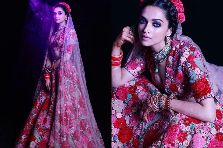 Sari de Sabyasachi Mukherjee | El aspecto más memorable de Deepika Padukone | Bayas cerebrales