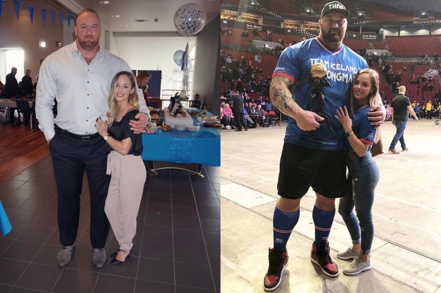 HafÞór Björnsson y Kelsey Henson | 10 parejas famosas con la diferencia de la mayor altura | Cerebro