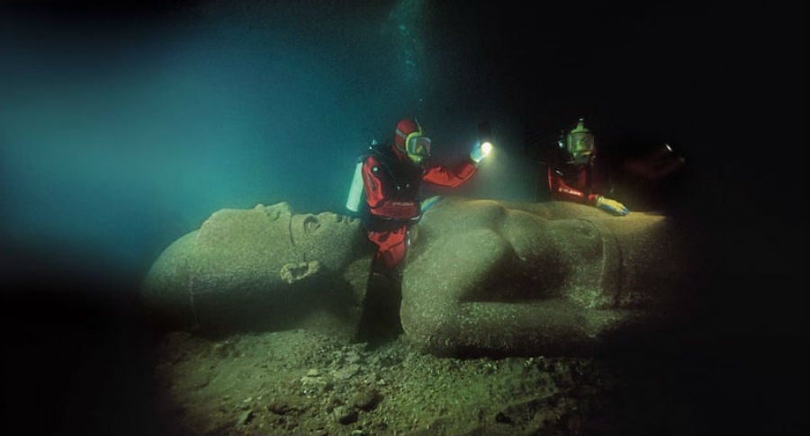 La ciudad perdida Heracleion | 9 objetos misteriosos submarinos conocen muy pocos | Bayas cerebrales