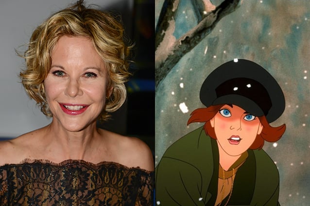 Meg Ryan - Anastasia | 21 personas famosas que expresaron tus personajes de dibujos animados favoritos | Bayas cerebrales