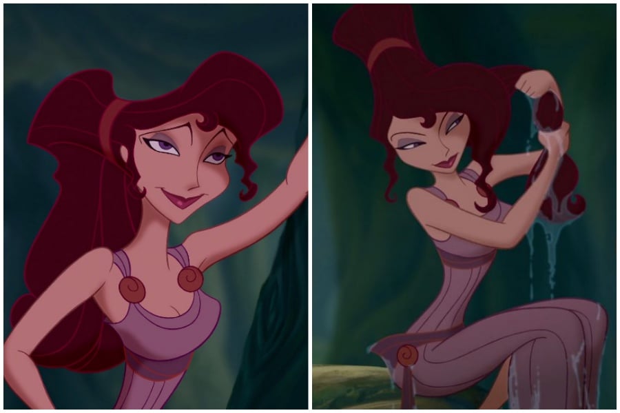 Megara, Herculadores | 10 personajes para ser princesas formales de Disney | Bayas cerebrales