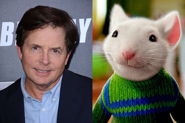 Michael J. Fox - Stuart Little | 21 personas famosas que expresaron tus personajes de dibujos animados favoritos | Bayas cerebrales