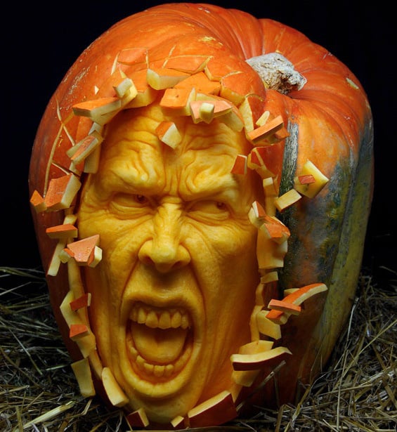 Tallas de calabaza de Halloween alucinantes 10: