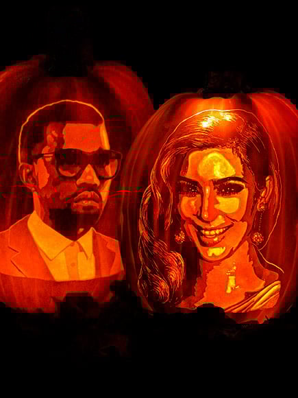 Escultura de calabaza de Halloween 16