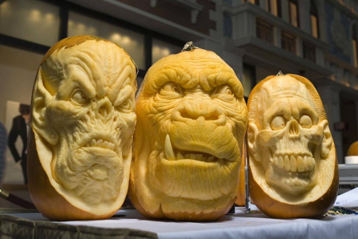 Tallas de calabaza de Halloween