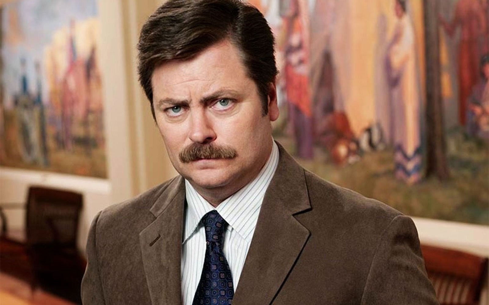 Ron Swanson - Parques y recreación | 8 de las mejores sesiones de todos los tiempos | Bayas cerebrales