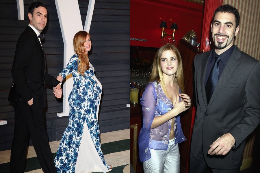 Sasha Baron Cohen e Isla Fischer | 10 parejas famosas con la diferencia de la mayor altura | Cerebro