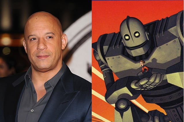 Win Diesel - Iron Giant | 21 personas famosas que expresaron tus personajes de dibujos animados favoritos | Bayas cerebrales