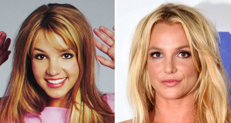 Britney Spears | Personas famosas que han cambiado drásticamente a lo largo de los años | Bayas cerebrales