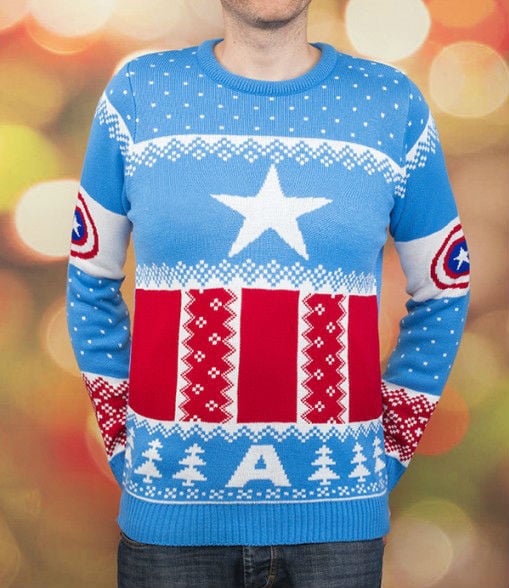 Geek-tugly Christmas-sweaters-4-marvel-capitán-estadounidense