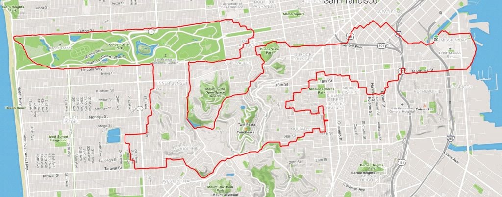 Runner Lenny Maughan USS Enterprise | San-Francisco Runner crea arte simplemente corriendo | Bayas cerebrales