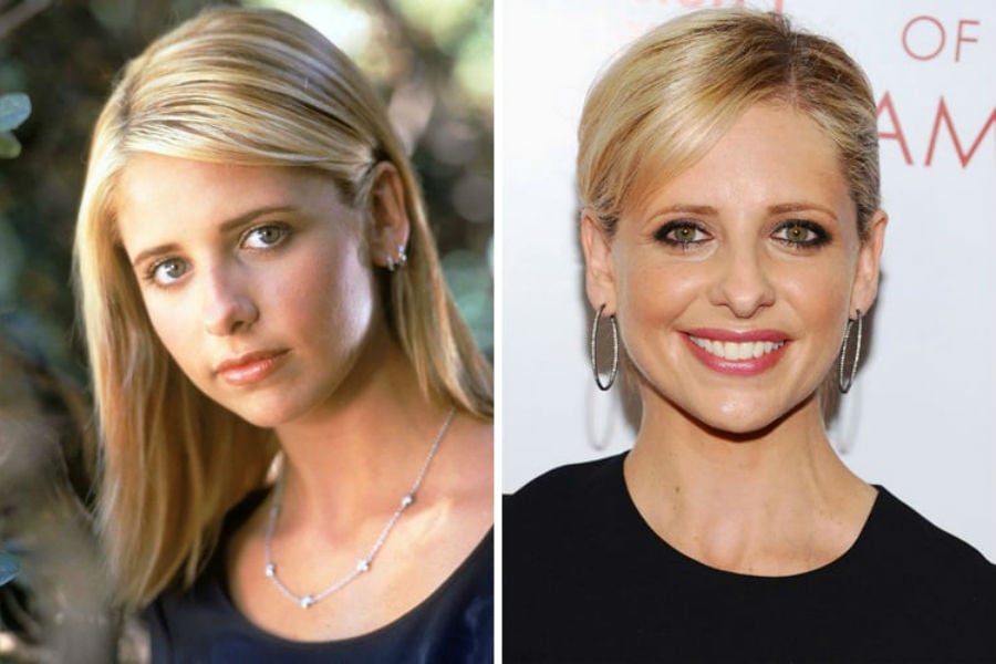 Sarah Michelle Gellar entonces ahora | Bayas cerebrales